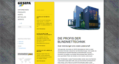 Desktop Screenshot of gesipa.at