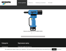 Tablet Screenshot of gesipa.com.pl
